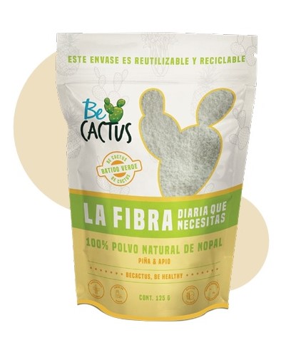 Pack Batido Verde (Detox) de nopal con piña y apio- BeCactus 125 g - Imagen 3